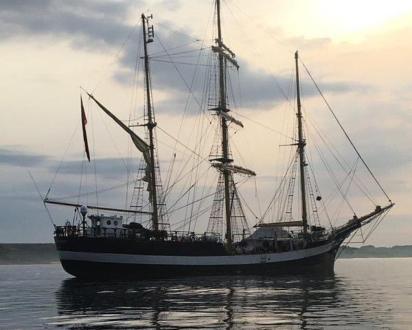 The Pelican of London moored alongside the Bass Rock. Image credit Stewart McPherson The Pelican of London moored alongside the Bass Rock. Image credit Stewart McPherson